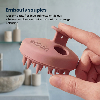 ScalpCare – Brosse exfoliante pour cuir chevelu Ecovia